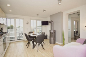 Modernen Ferienwohnung mit Balkon, Kamin - Alte Fischfabrik Lauterbach FeWo 13